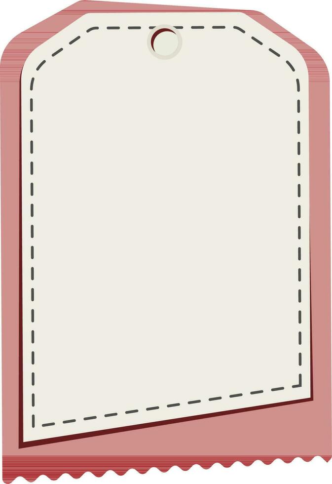 Creative tag or label design. vector