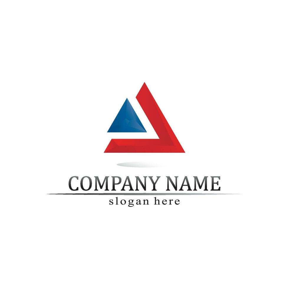 triangle pyramid logo design and vector symbol egyptian and logo business