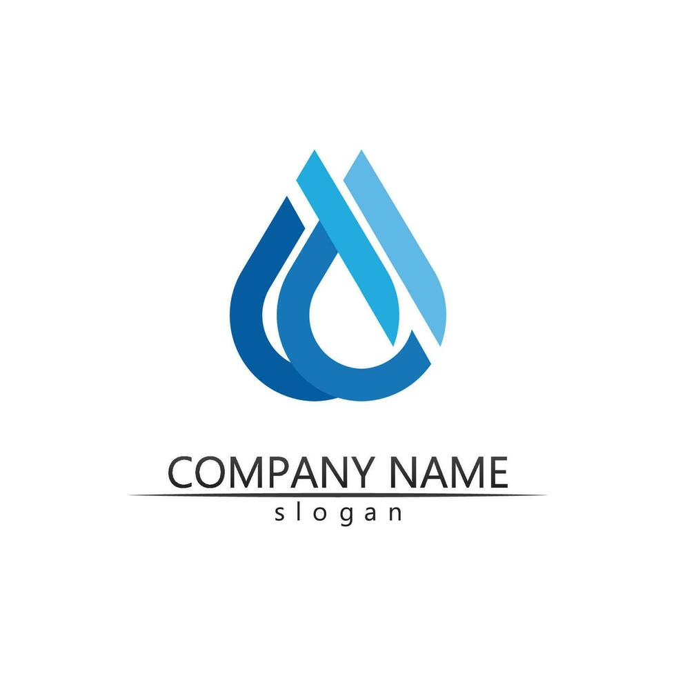 Water drop Logo Template vector