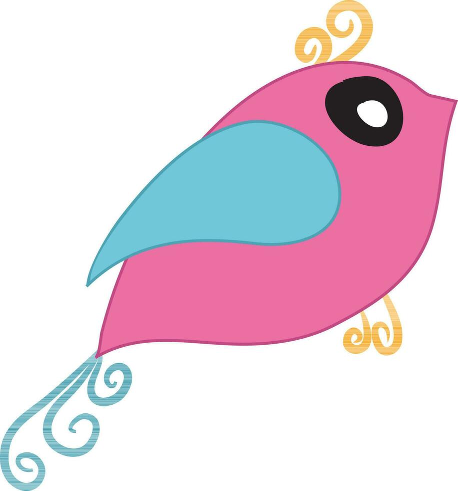 Cute vector illustration of cartoon birds.