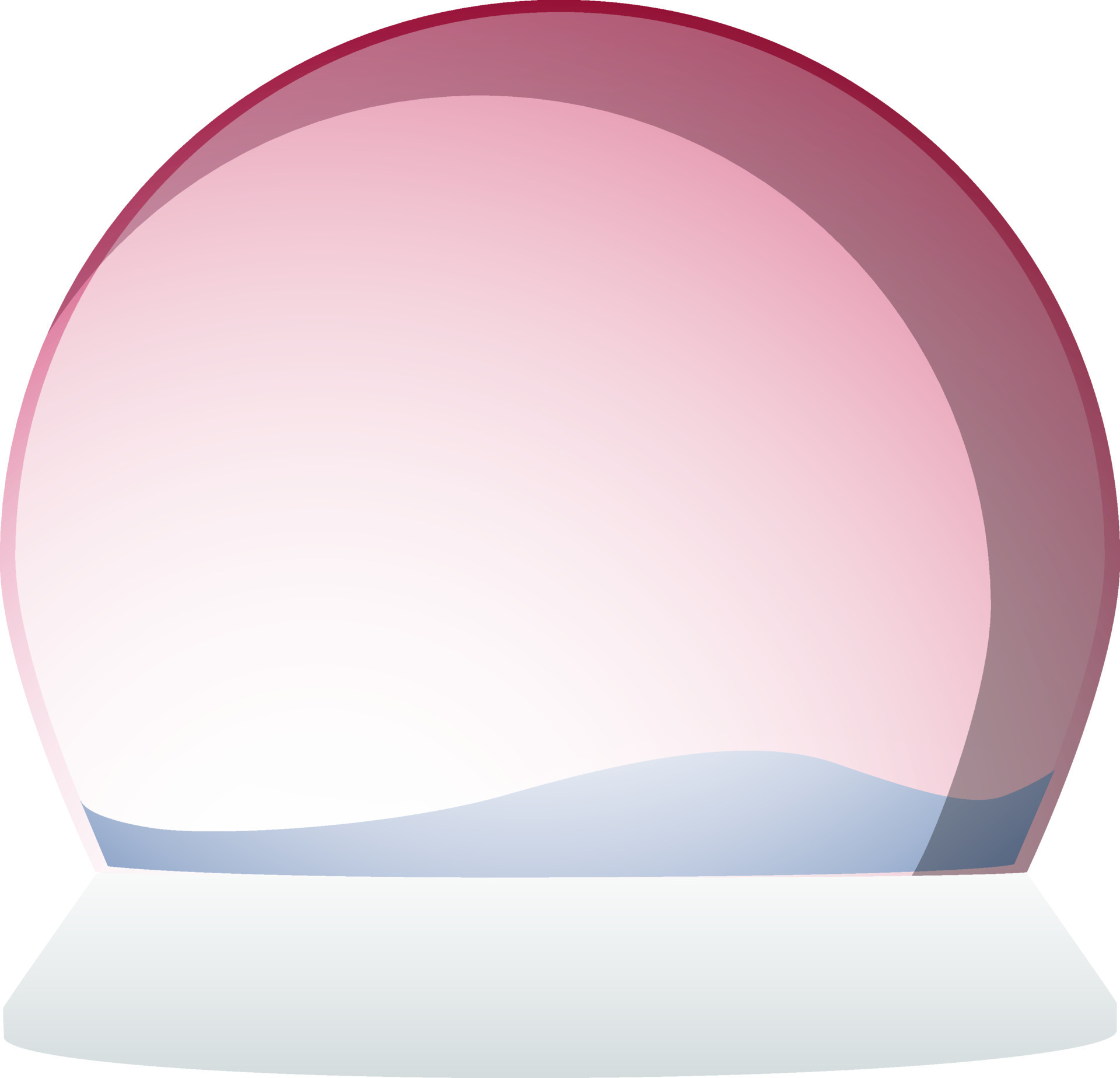 Crystal snow globe transparent and isolated. 24379741 Vector Art at