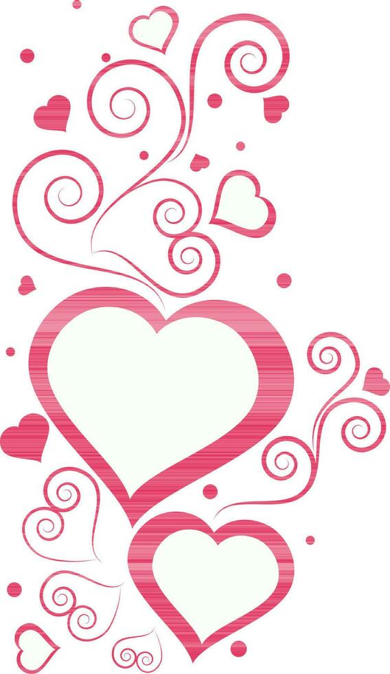 Valentine's day greeting card template. vector
