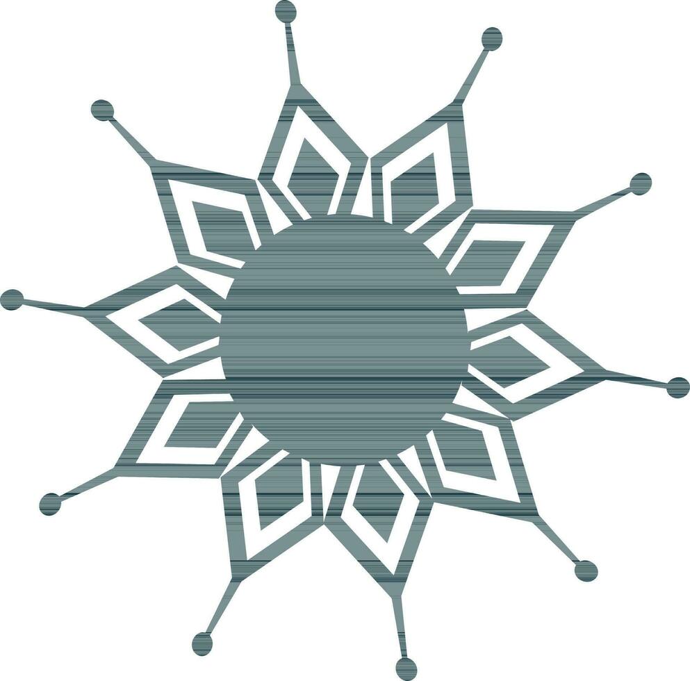 Illustration of a blue snowflake. vector