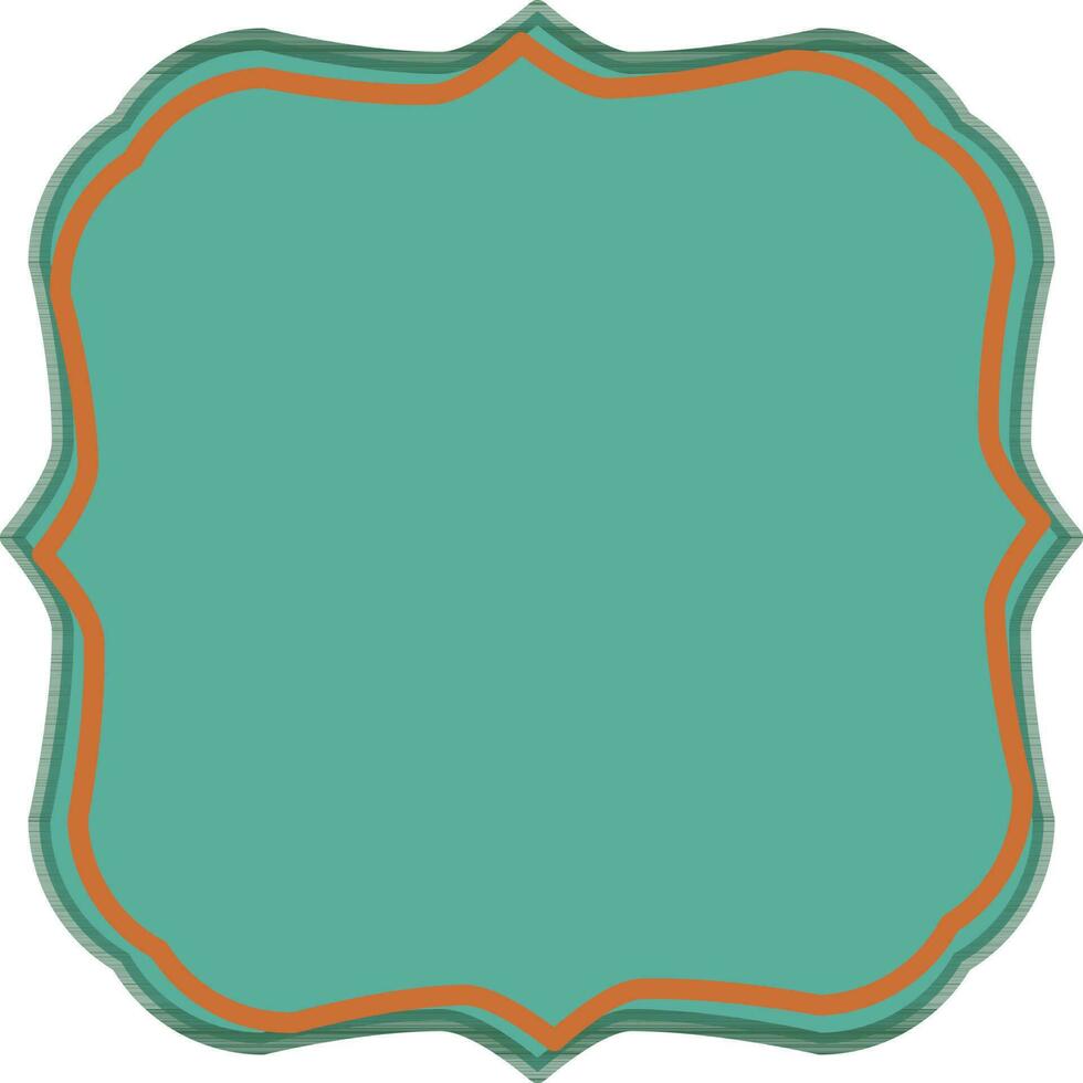 Blue frame with space for your message. vector