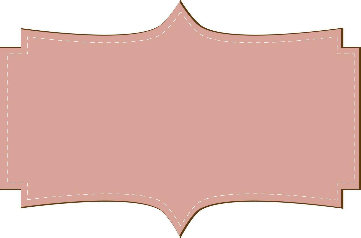 Sticker or tag with space for your message. vector