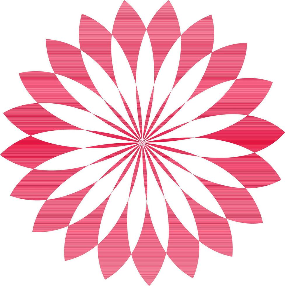 Beautiful pink and white flower design. vector