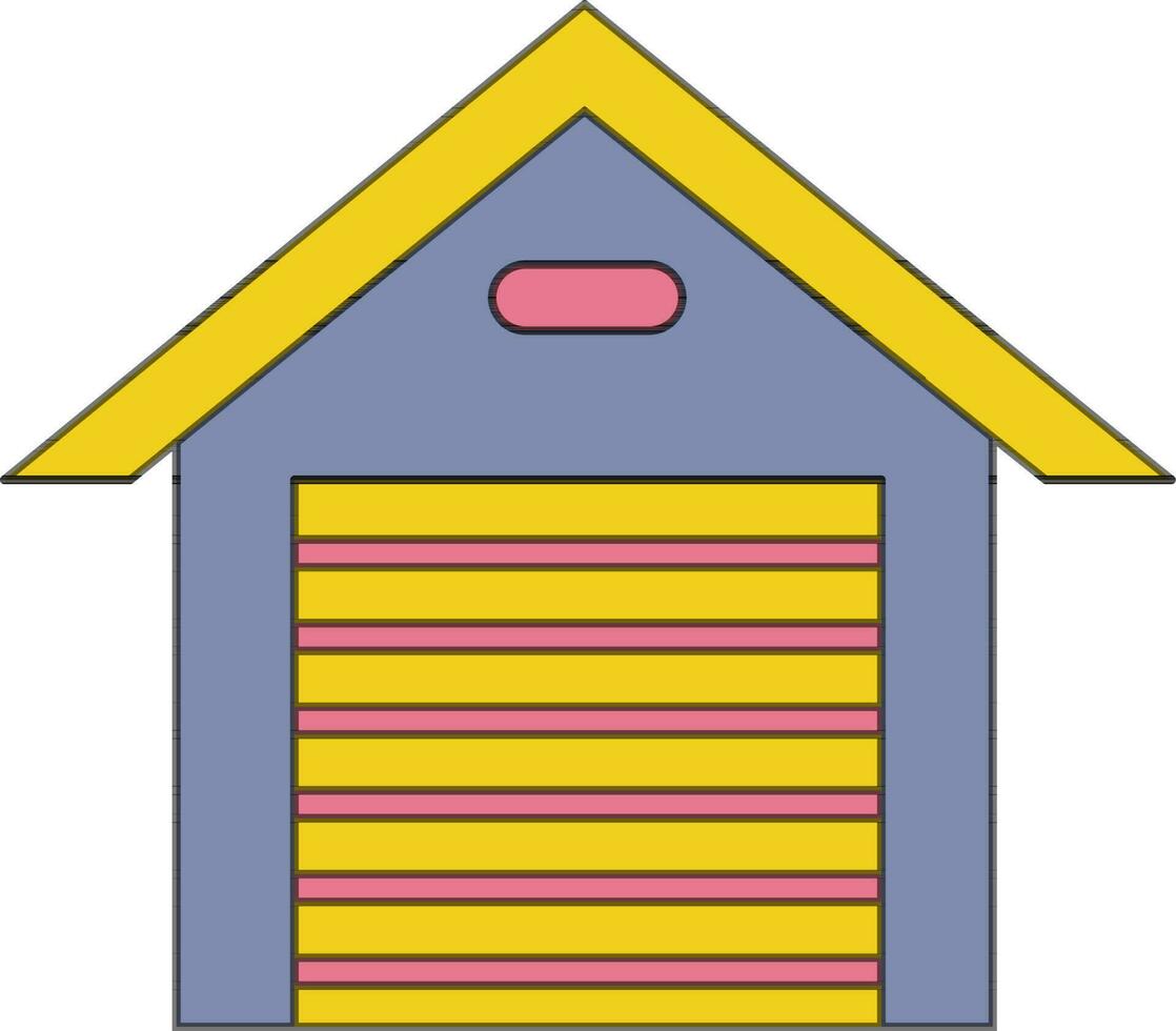 Warehouse icon or symbol. vector