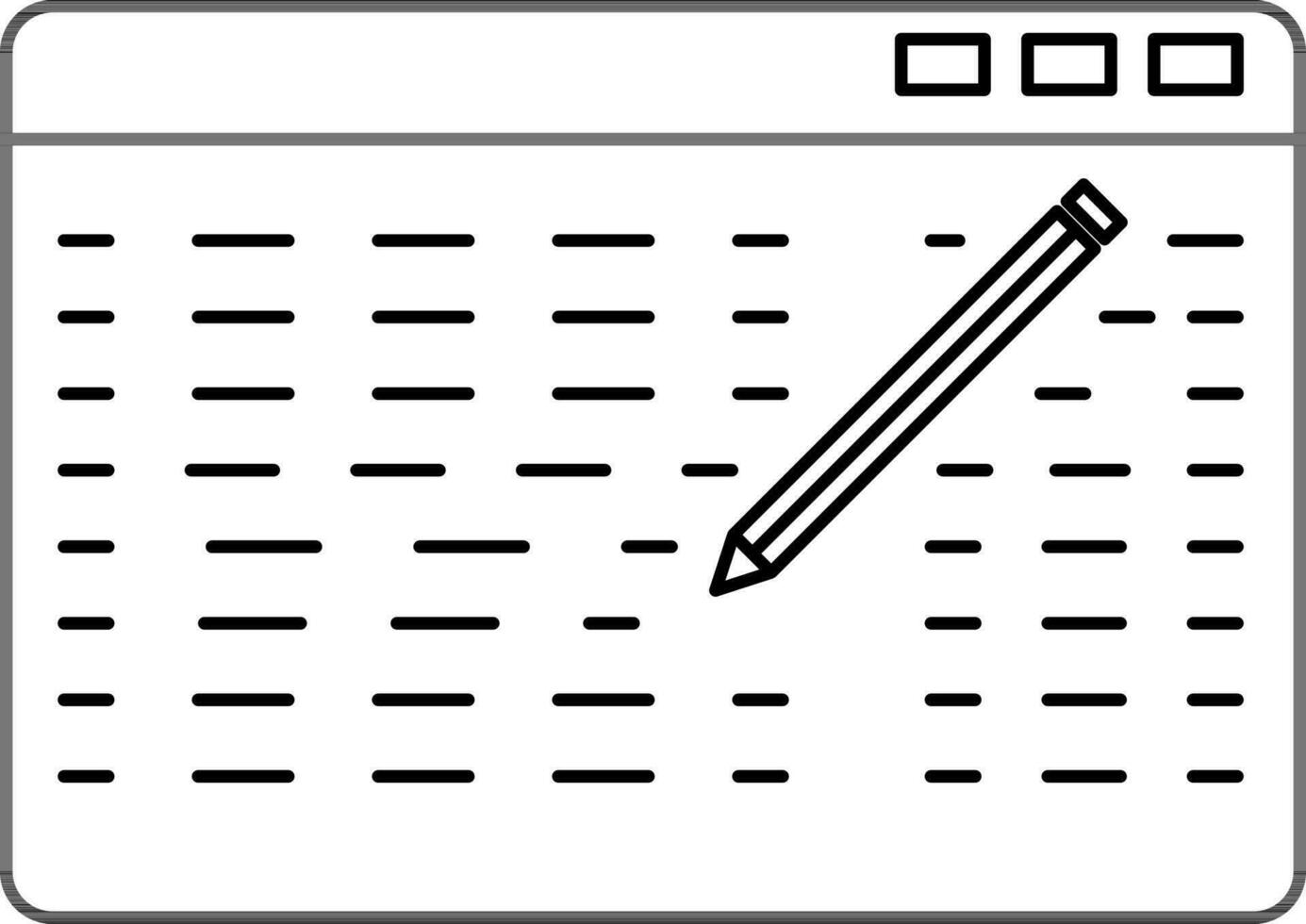 Web editor sign or symbol in flat style. vector