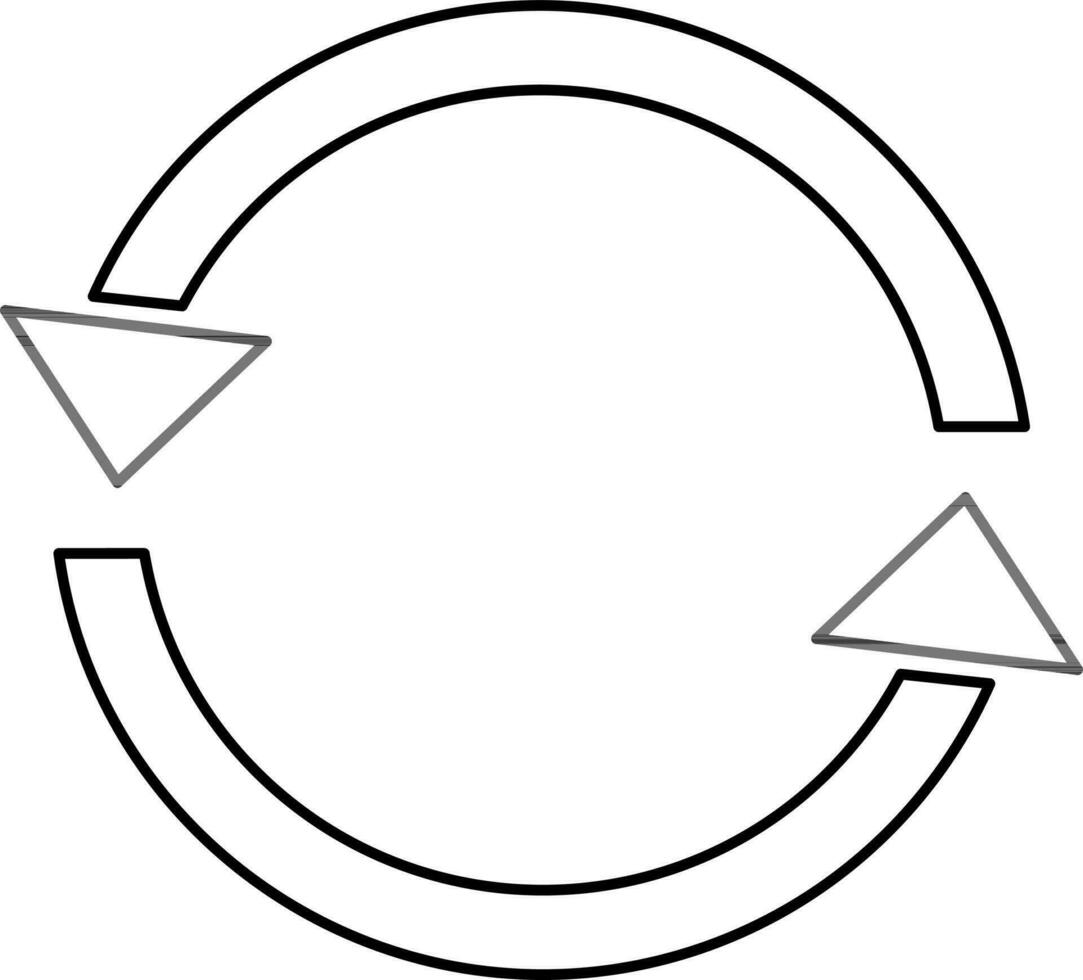 Refresh or Reload web symbol. vector