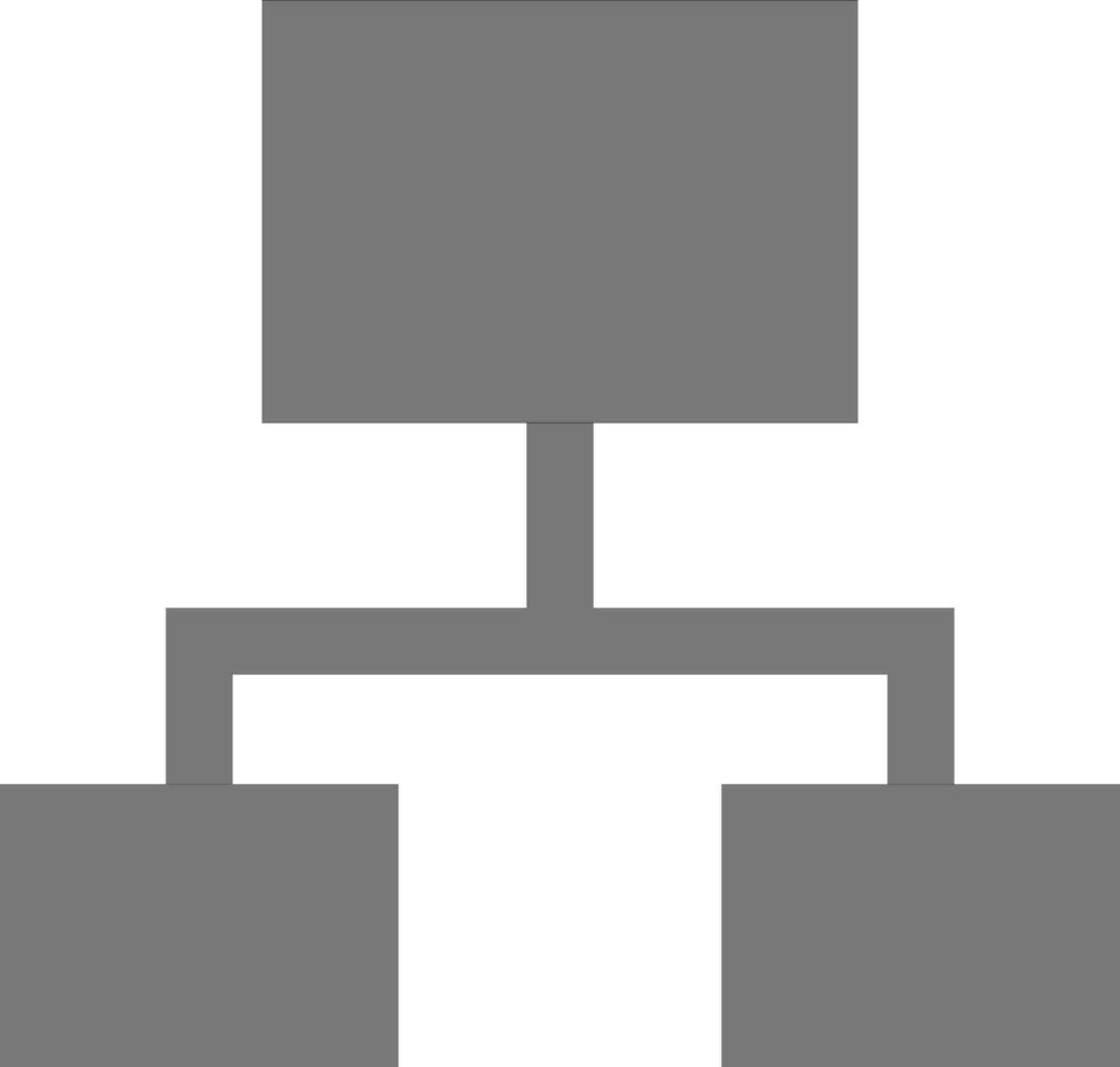 Black silhouette of hierarchy. vector
