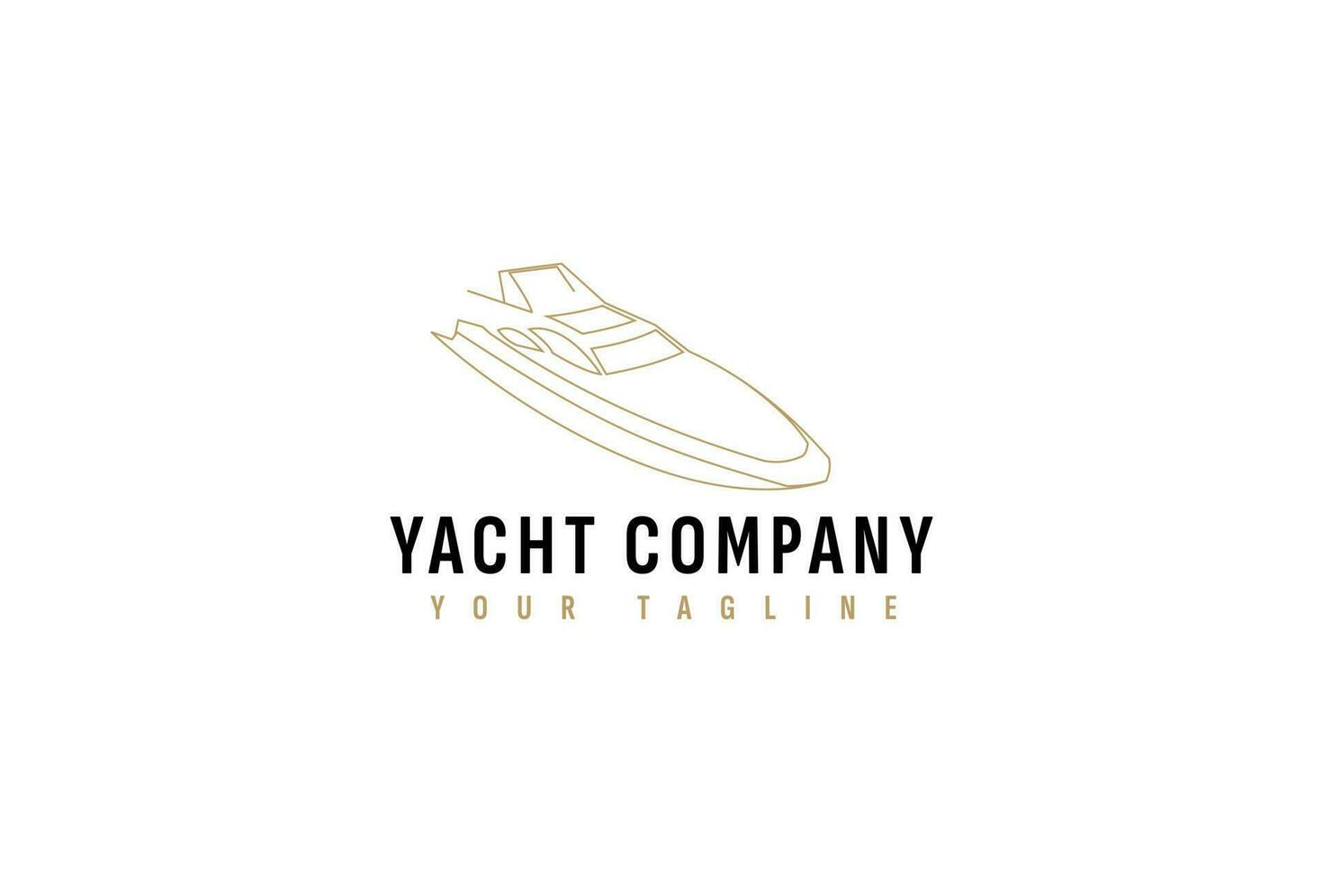 yacht logo vector icon illustration