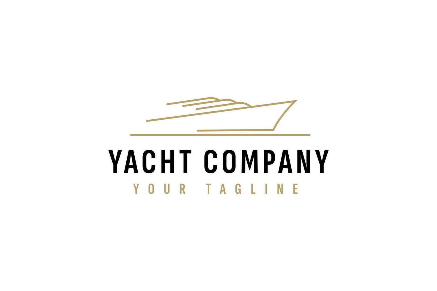 yacht logo vector icon illustration