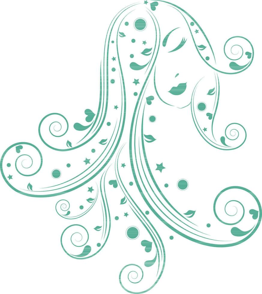 horóscopo firmar para Virgo en floral diseño. vector