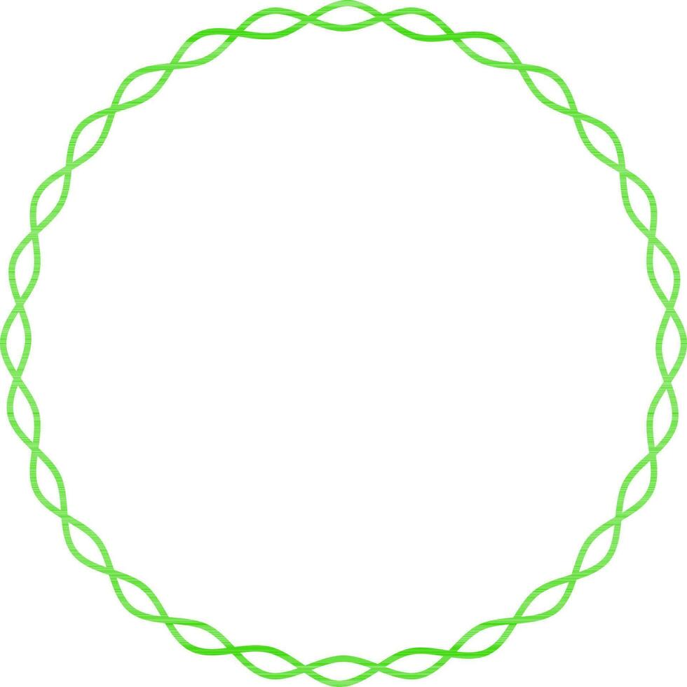 Round shape blank frame design. vector