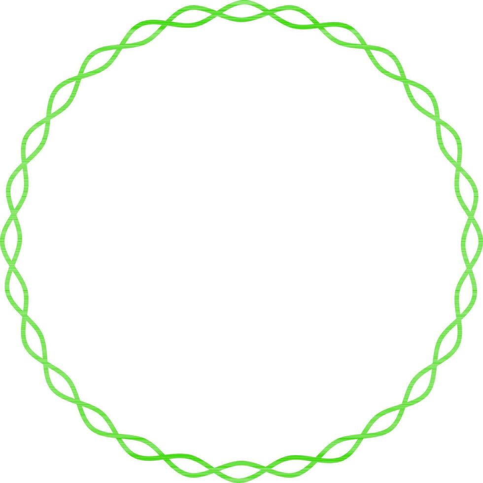 Round shape blank frame design. vector