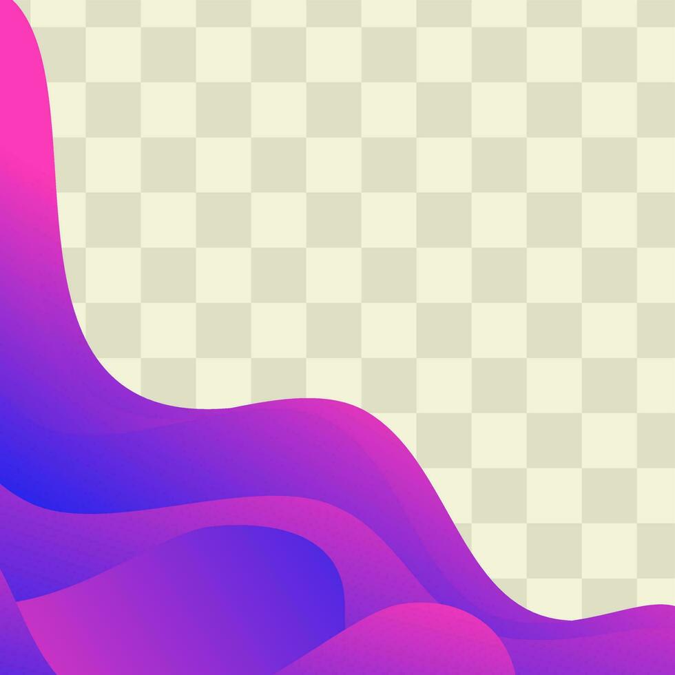 purple frame background gradation with wavy vector illustration