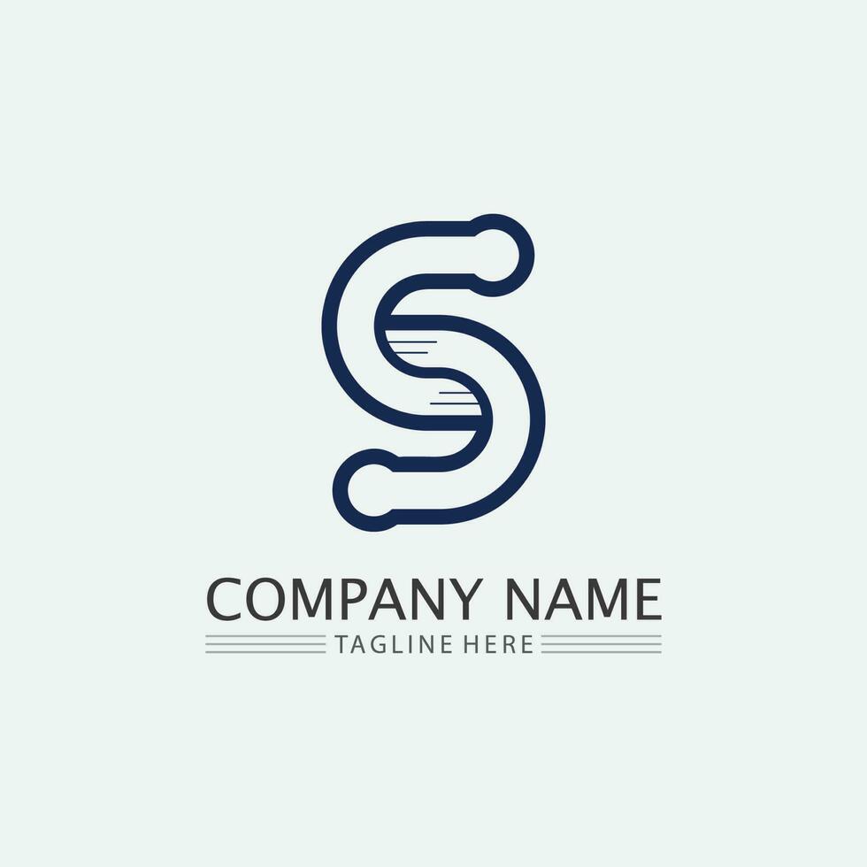 Business corporate S letter logo vector