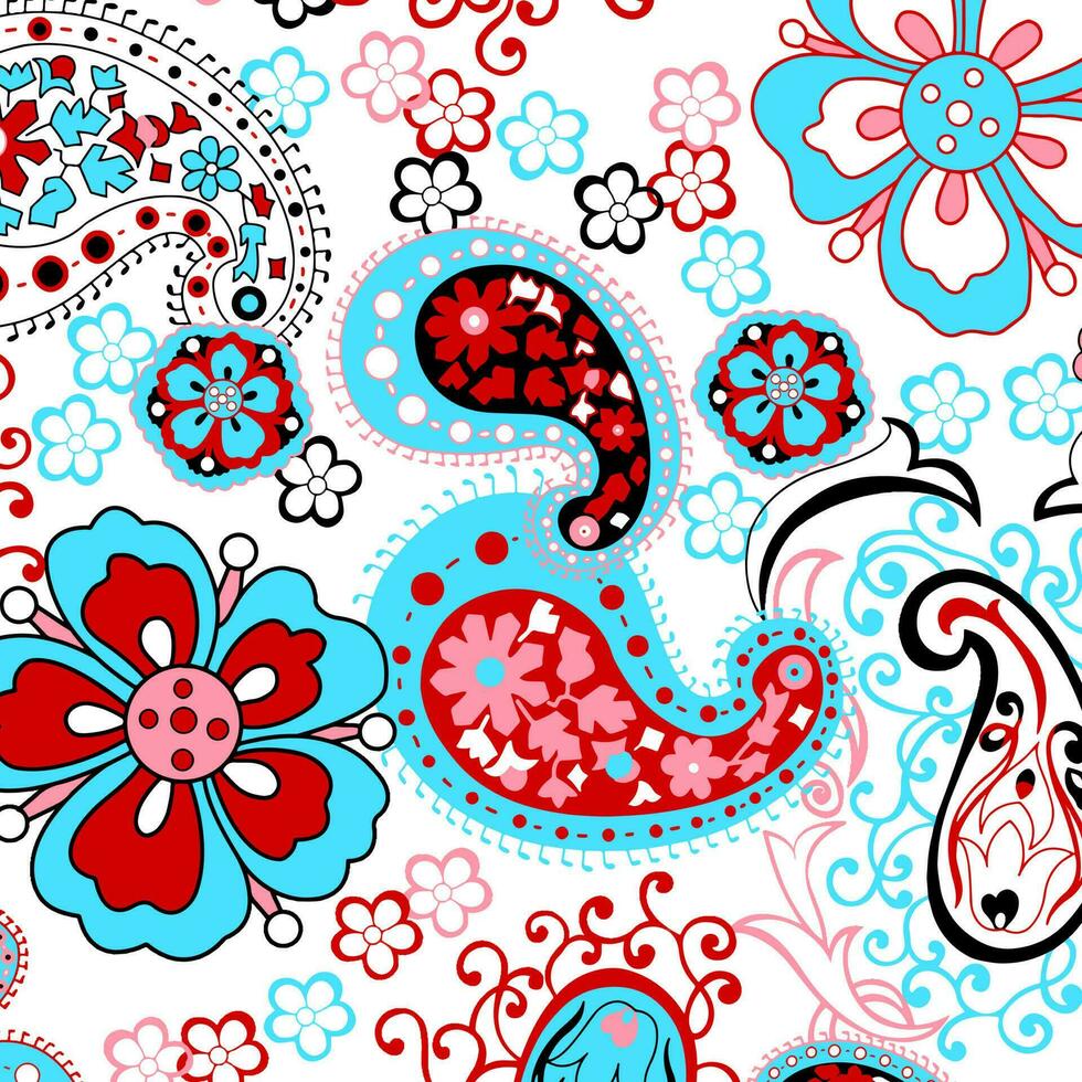 resumen floral color vector modelo diseño adecuado para Moda y tela necesidades