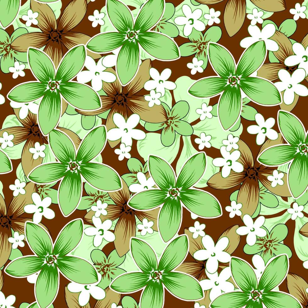 Abstract Floral colour vector pattern design suitable for fashion and fabric needs