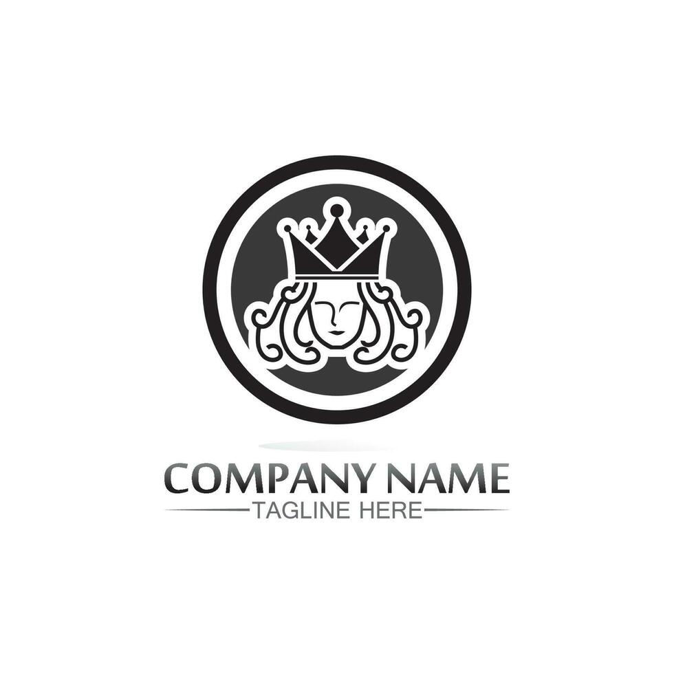 Crown Logo Template vector icon