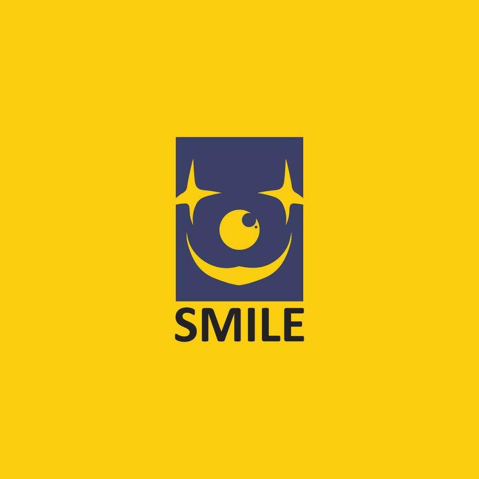 icono de sonrisa, sonrisa, diseño de logotipo vectorial, emoticonos felices, diseño divertido y felicidad de emoji vectorial vector