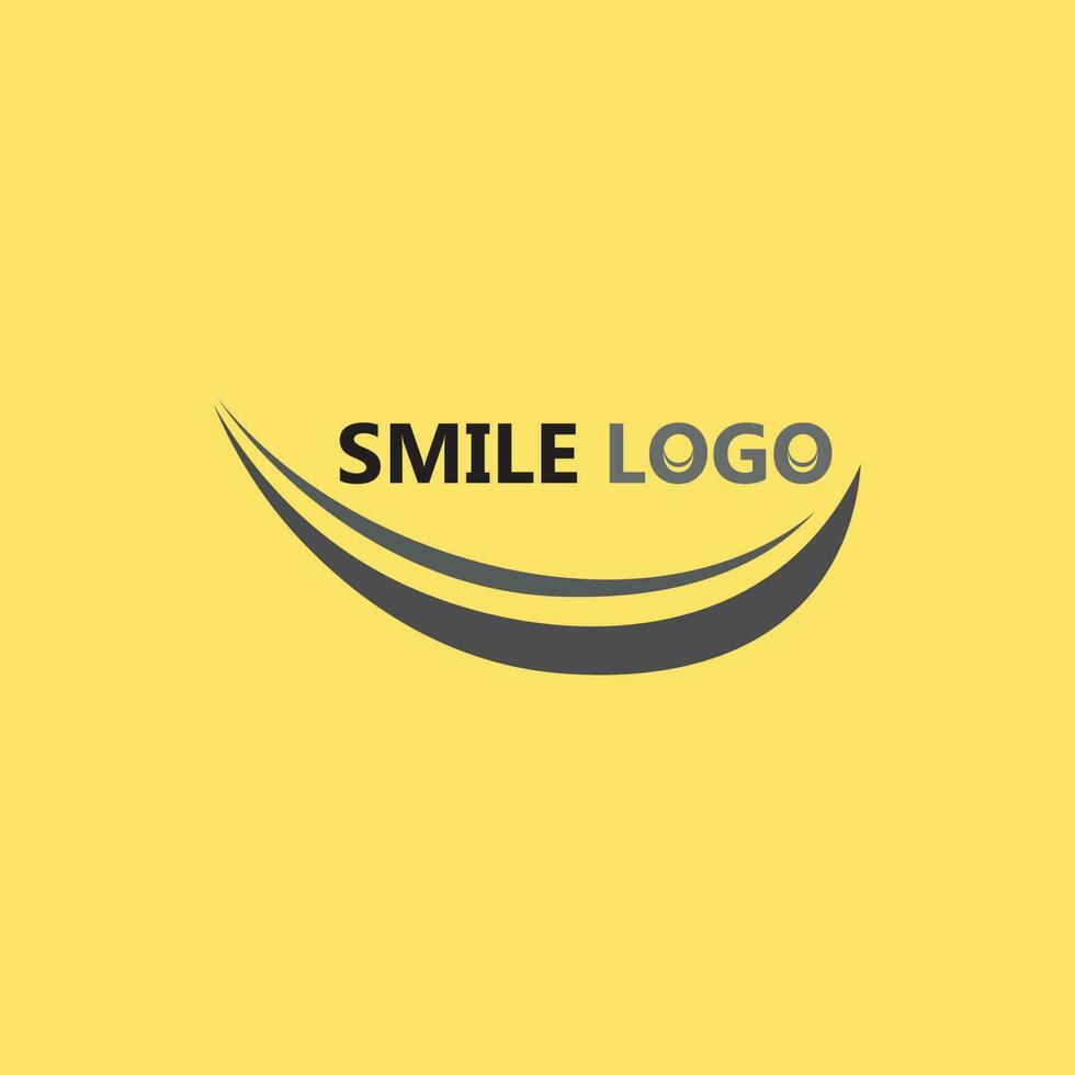 icono de sonrisa, sonrisa, diseño de logotipo vectorial, emoticonos felices, diseño divertido y felicidad de emoji vectorial vector