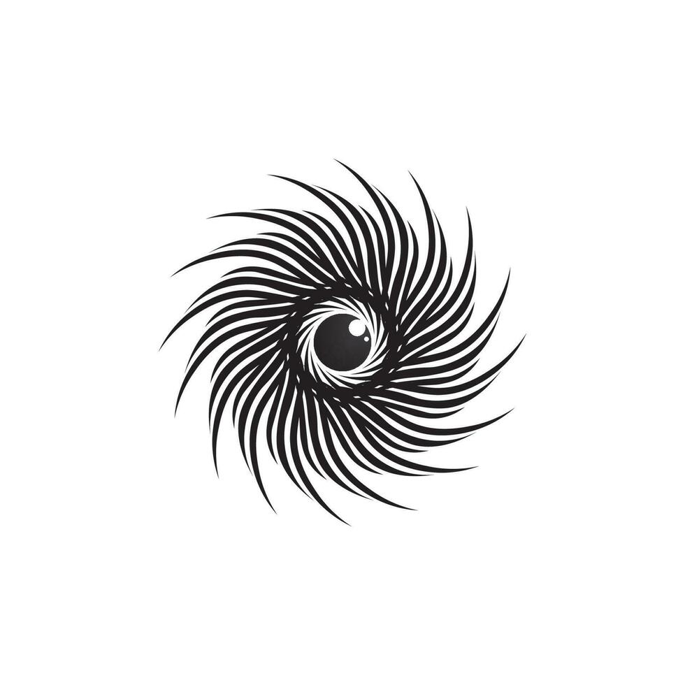 tribal, classic , black, ethnic tattoo icon vector illustration design logo