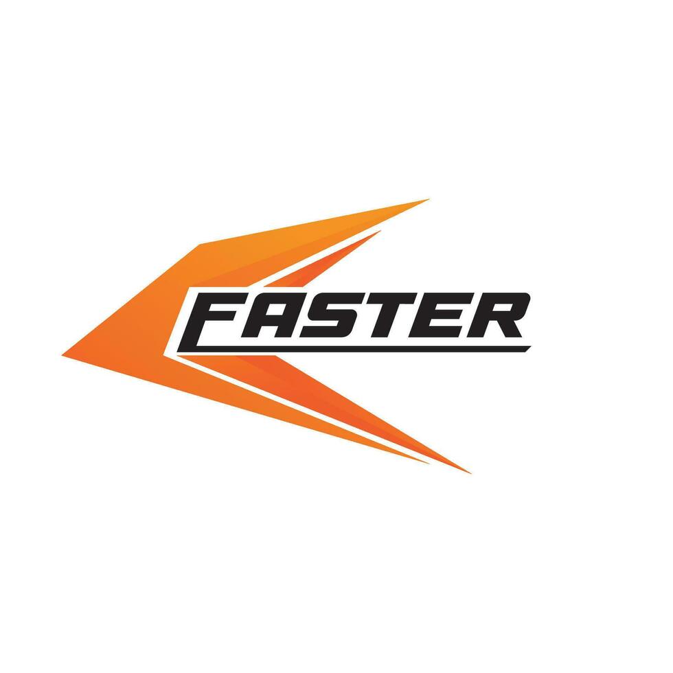 Faster Logo Template vector icon