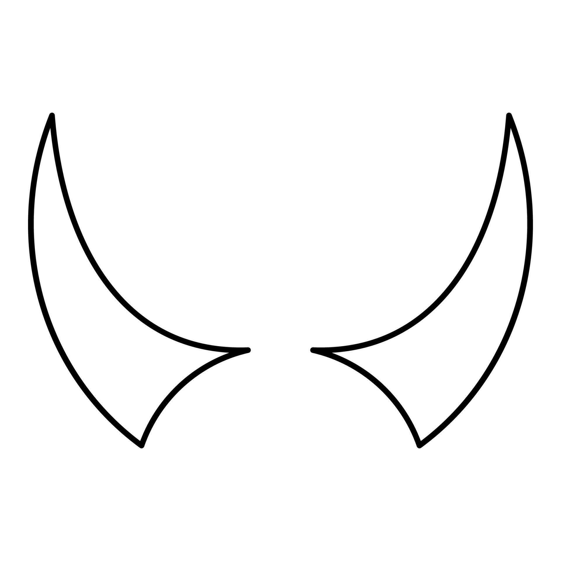 Horn of devil horns monster from hell Halloween carnival concept demon
