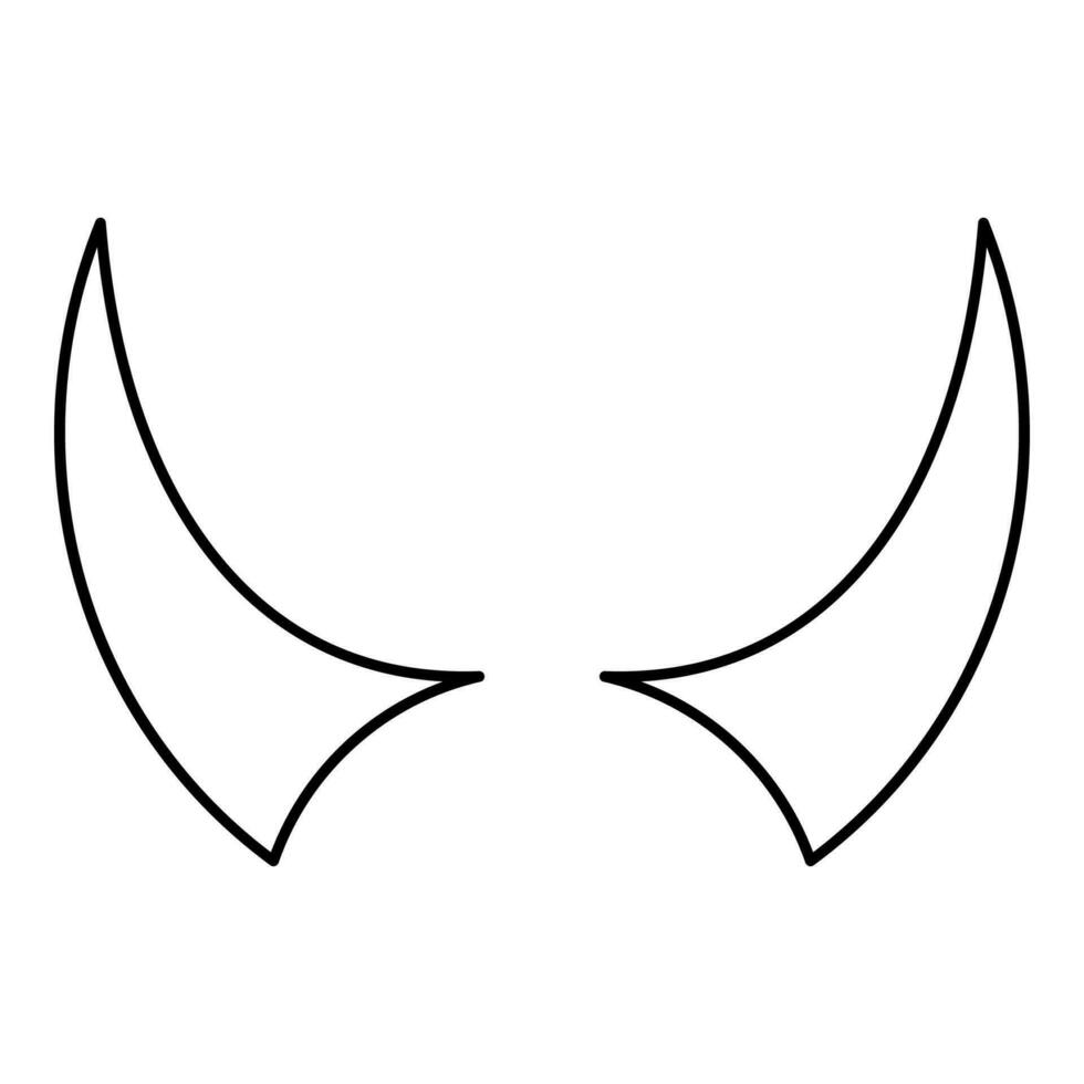 Horn of devil horns monster from hell Halloween carnival concept demon