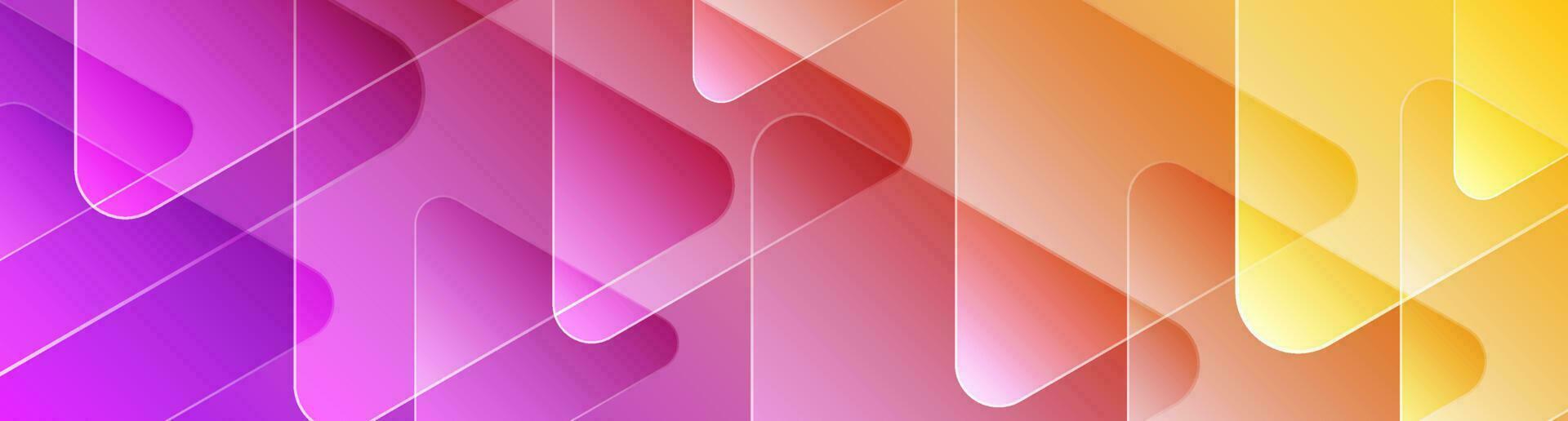 3D colorful geometric abstract background overlap layer on bright space with rounded triangles decoration. Graphic design element modern style concept for banner, flyer, card, cover, or brochure vector