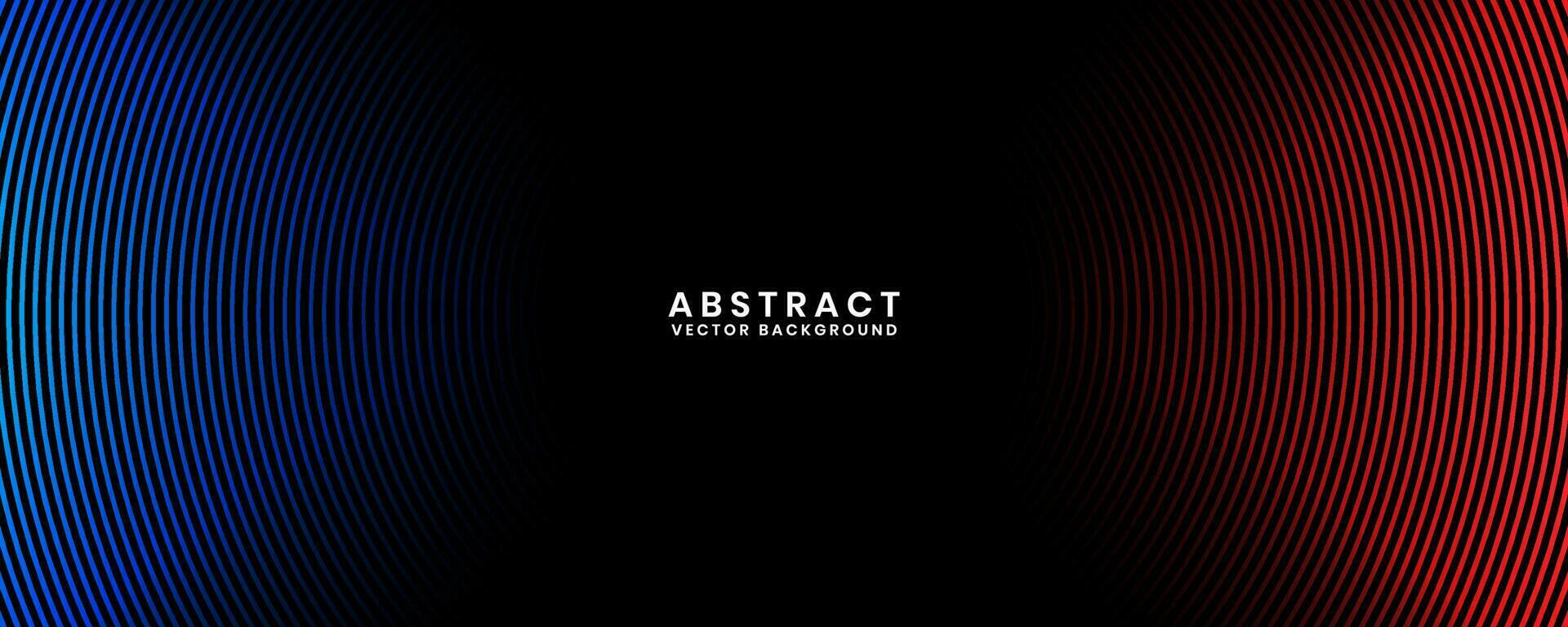 3D blue red techno abstract background overlap layer on dark space with circle stripes shape decoration. Modern graphic design element future style concept for banner, flyer, card, or brochure cover vector