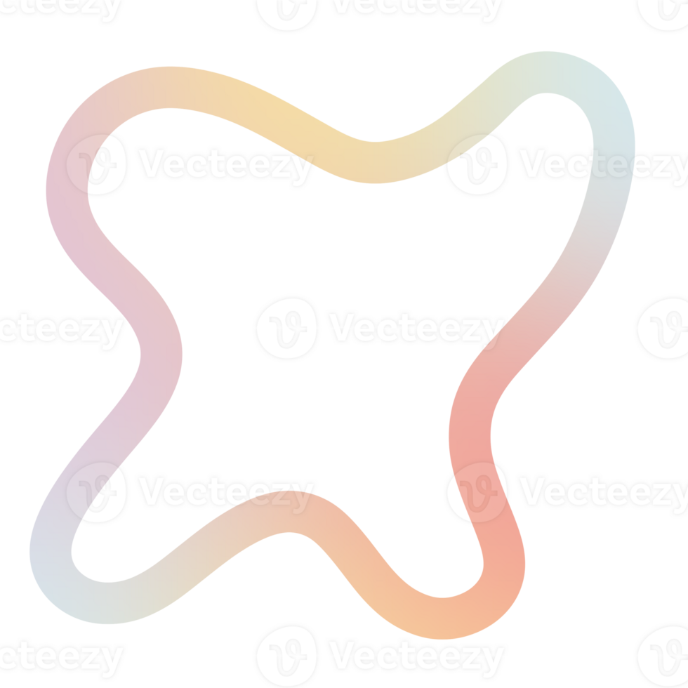 Cute colorful element png