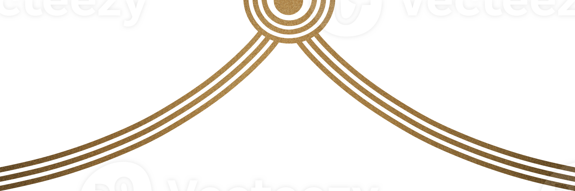 lujo oro línea elemento png