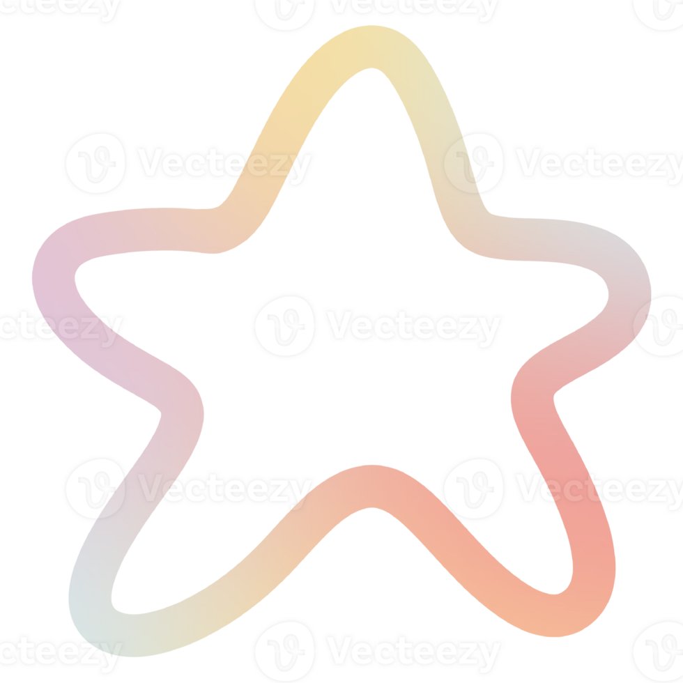 Cute colorful element png