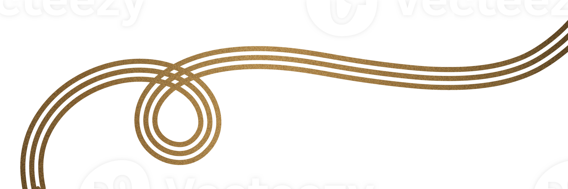 Luxury gold line element png