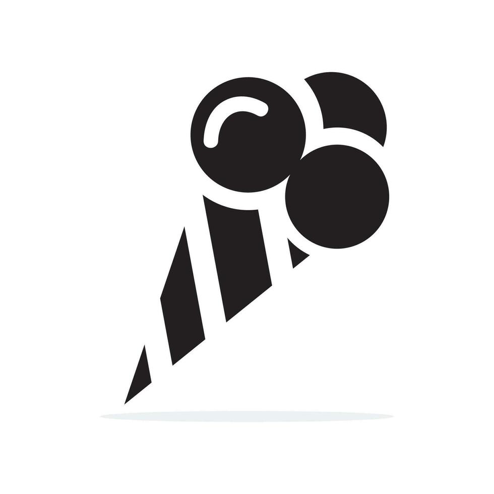 Ice cream cone icon. Vector concept illustration for design.