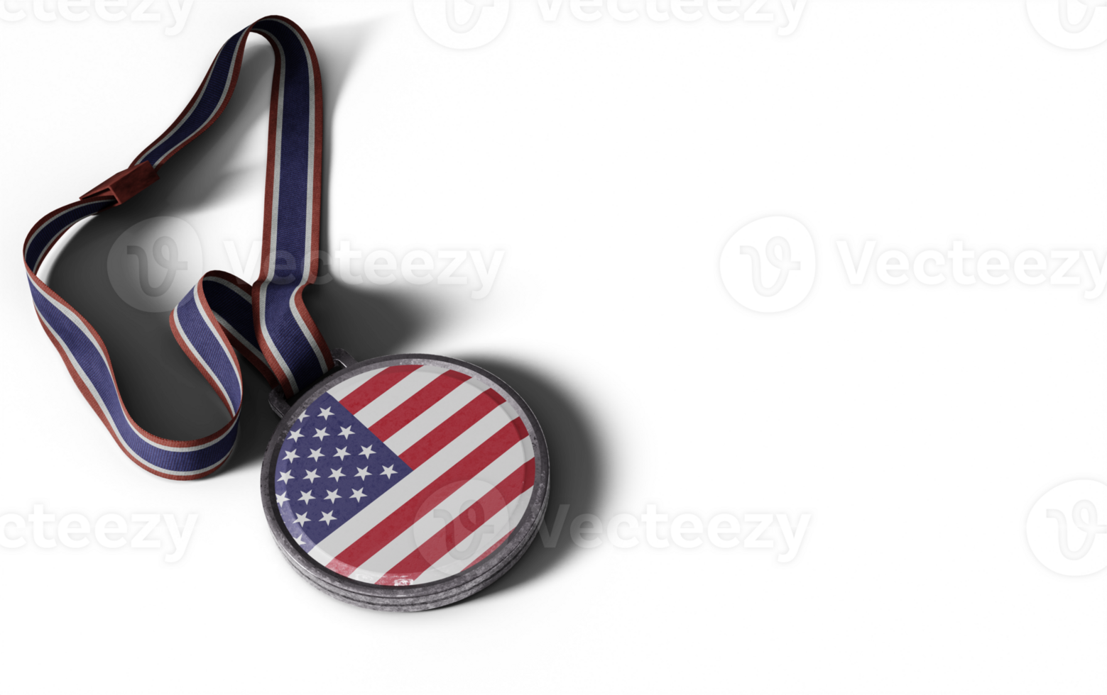 realistisk amerikan medaljong i hög kvalitet framställa bild png