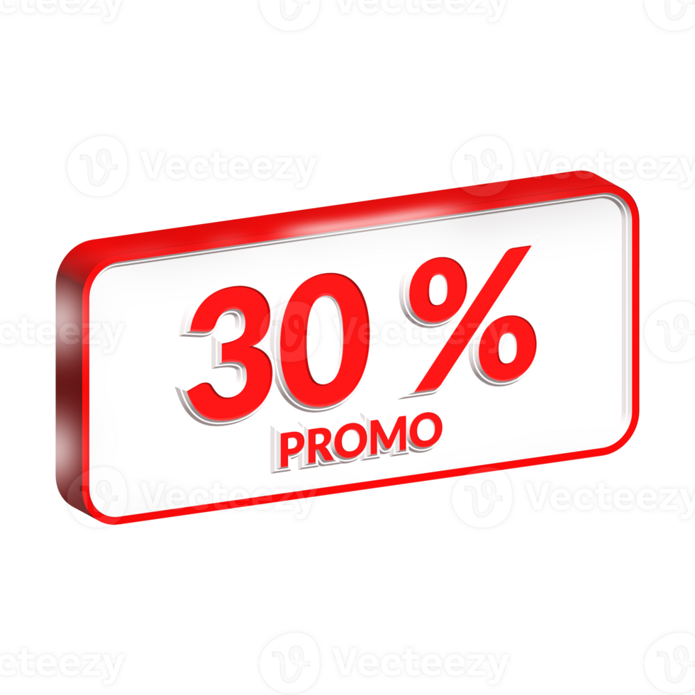 promotion sale offer 3d render png