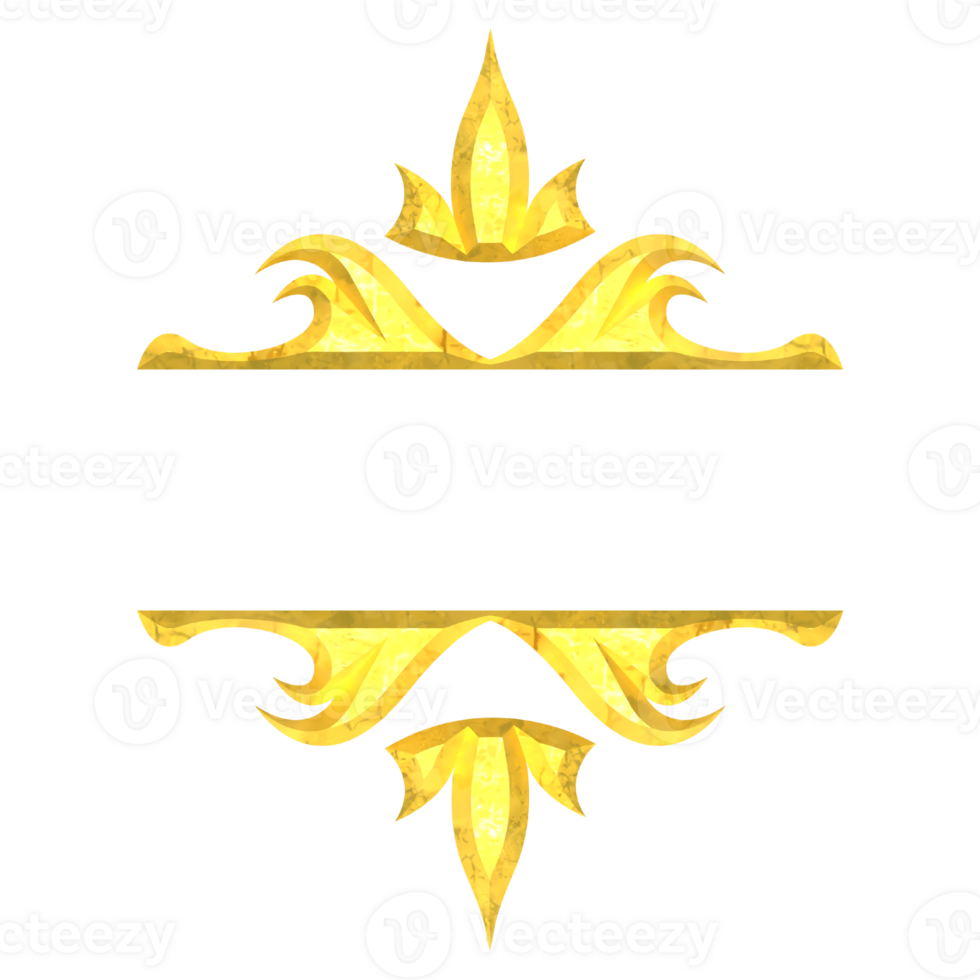 golden ornamental border png