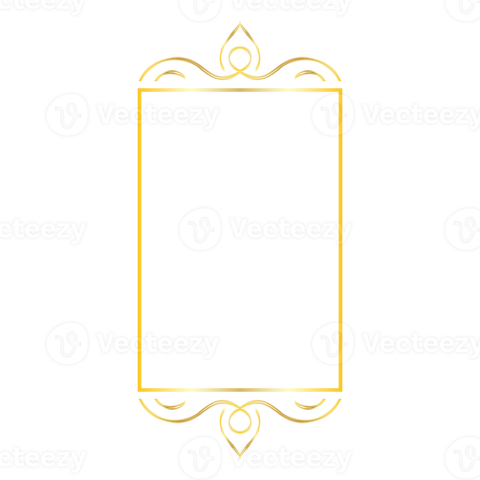 golden border frame png