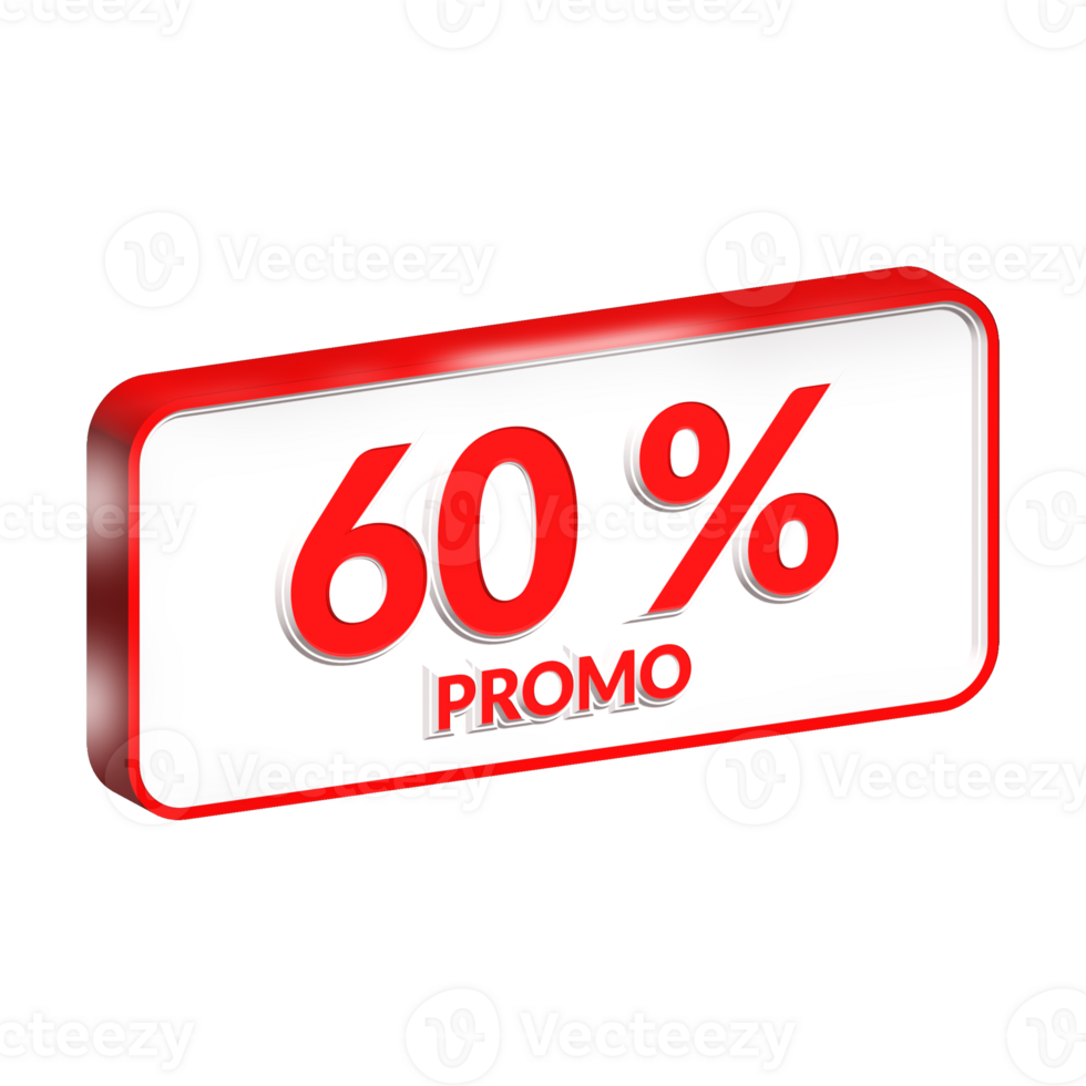 promotion sale offer 3d render png
