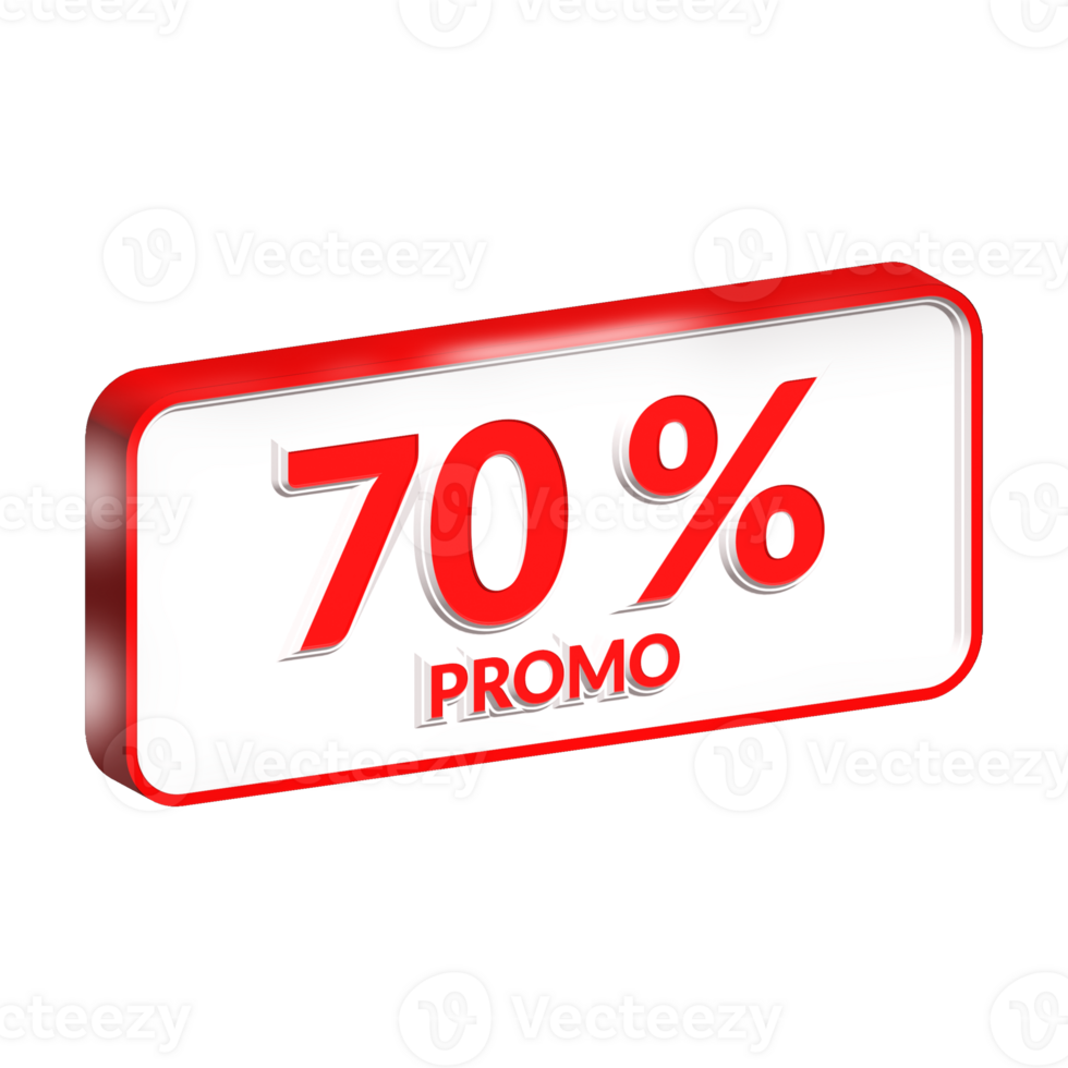 promotion sale offer 3d render png