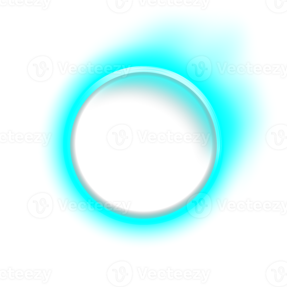neon round frame png