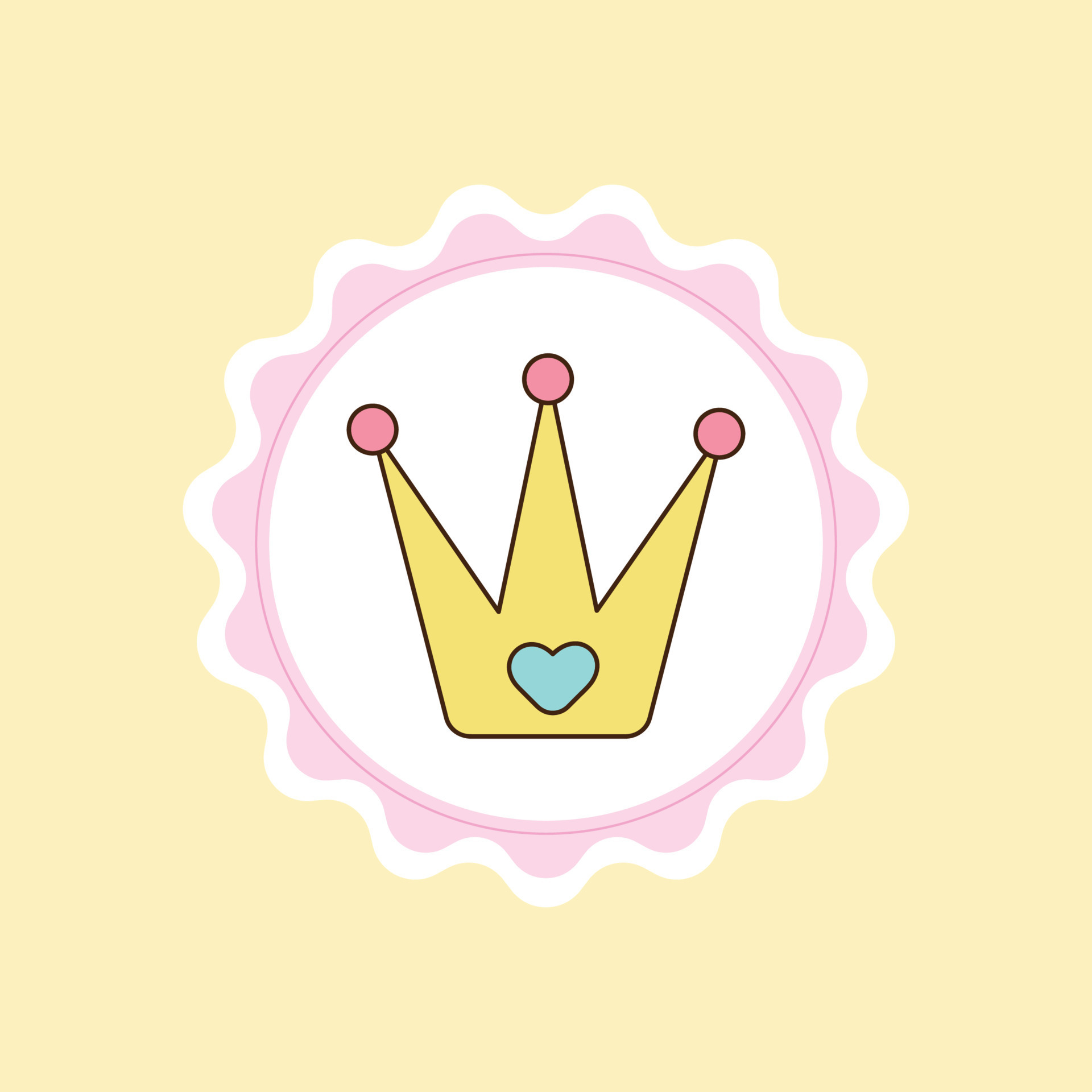 crown Sticker