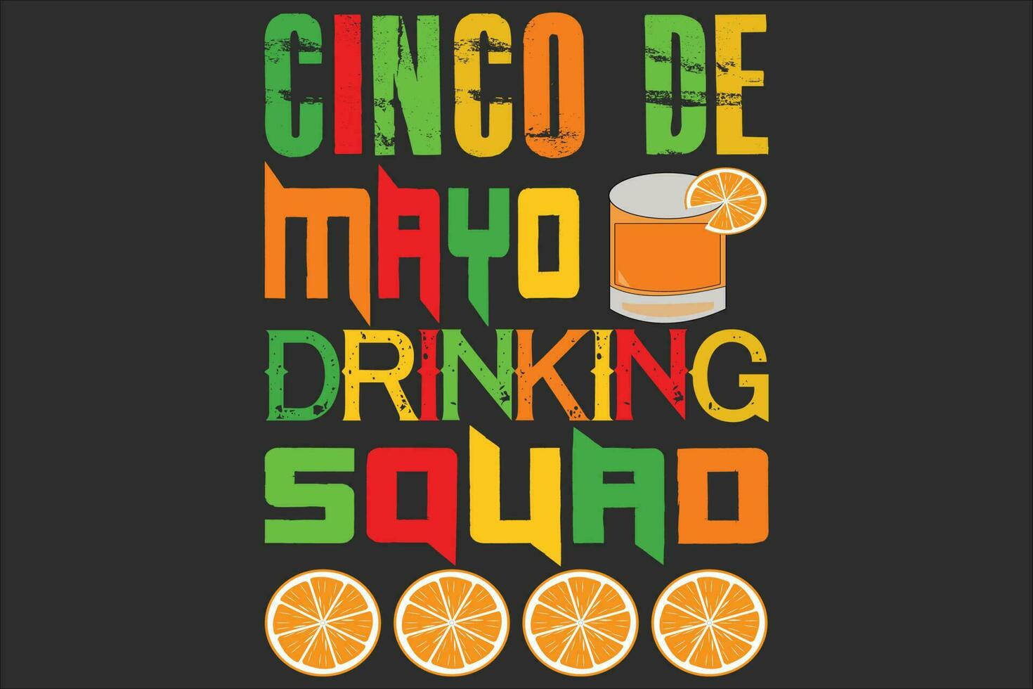 Cinco de Mayo drinking squad vector