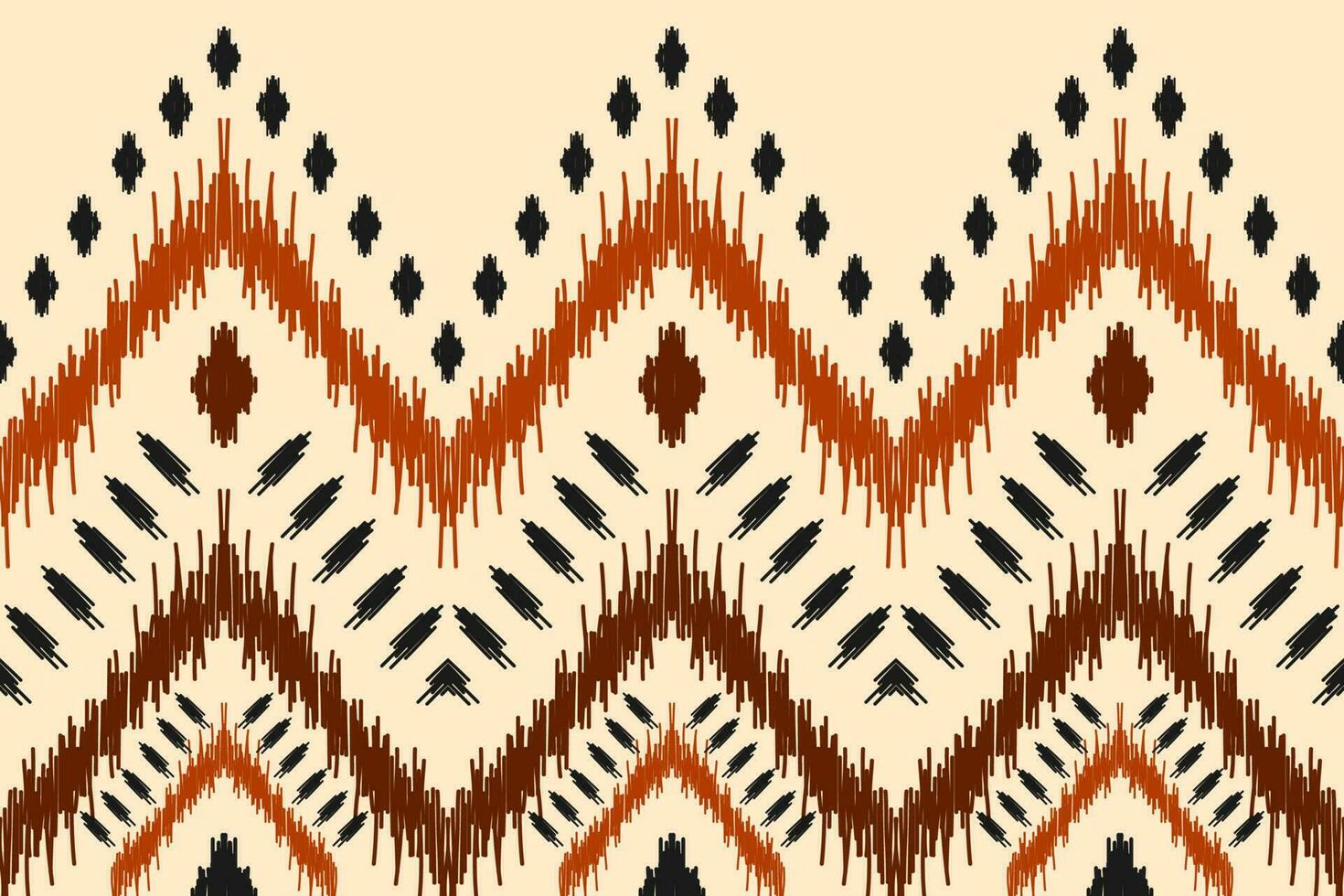 Ethnic ikat seamless pattern in tribal. Aztec geometric ethnic ornament print. Ikat pattern style. vector