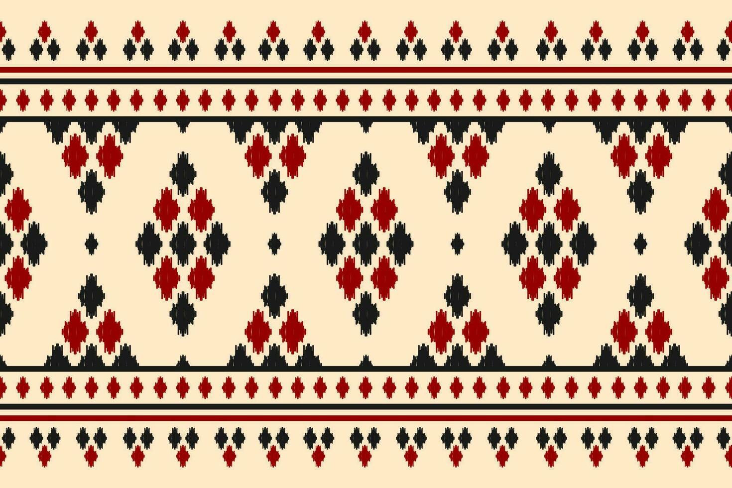 Carpet ikat pattern art. Ethnic oriental seamless pattern traditional. Indian style. vector