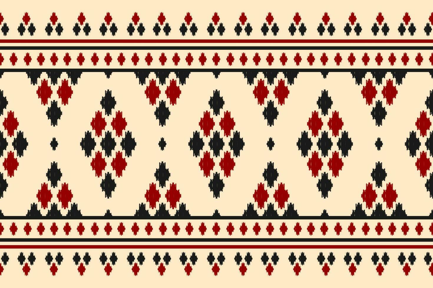 Carpet ikat pattern art. Ethnic oriental seamless pattern traditional. Indian style. vector