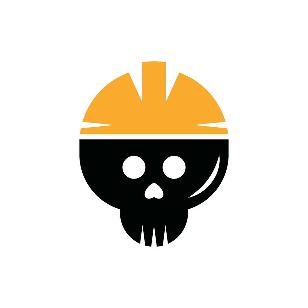 skull contructions Logo vector